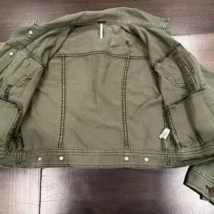 Free People Jackets Coats Free People Green Cropped